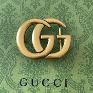Gucci double GG Buckle Gold Brass